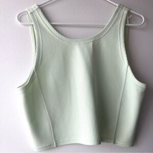 Lululemon Ribbed Softstreme Kohlrabi Green Tank Size 12